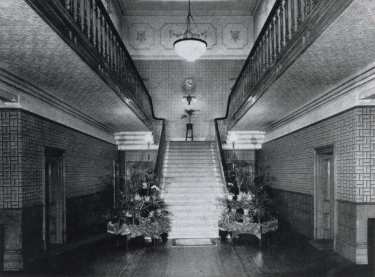 Entrance hall of the Administrative block, City General Hospital (later the Northern General Hospital), Fir Vale, c.1950s