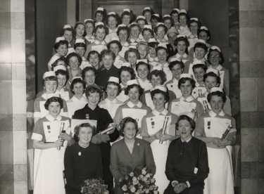 Nurses prizegiving at the City Hall, City General Hospital (latterly the Northern General Hospital), Fir Vale