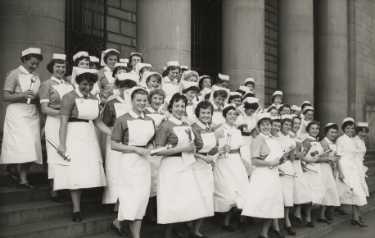 Nurses prizegiving at the City Hall, City General Hospital (latterly the Northern General Hospital), Fir Vale