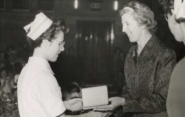 Nurses prizegiving, Memorial Hall, City Hall for nurses from City General Hospital (later known as Northern General Hospital), Fir Vale