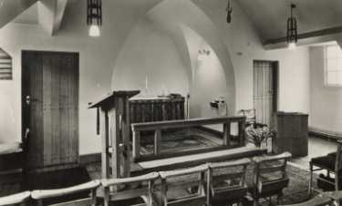 Altar and lectern, St. Christopher's Chapel, City General Hospital and (later known as the Northern General Hospital), Fir Vale, c.1960s