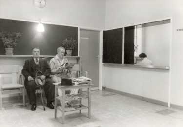 Waiting room, Physiotherapy, Vickers building, City General Hospital and (later known as the Northern General Hospital), Fir Vale