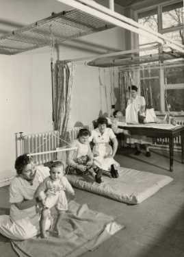 Children receiving treatment, Physiotherapy Department, City General Hospital and (later known as the Northern General Hospital), Fir Vale