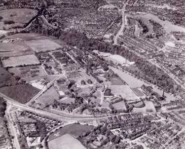 Aerial view, Northern General Hospital, Fir Vale