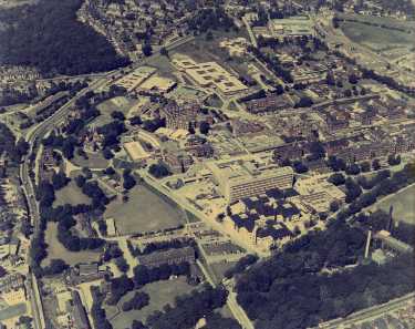Aerial view, Northern General Hospital, Fir Vale