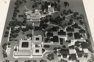 Architects model of the Rivermead Development, Northern General Hospital, Fir Vale