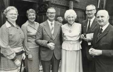 Medical staff, Northern General Hospital, Fir Vale at unidentified event, Town Hall reception rooms, Pinstone Street, c.1970s