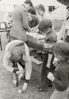Rev. Peter Speck (top left) at the Hospital garden fete, Northern General Hospital, Fir Vale