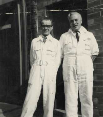 Herbert and Les, autoclave attendants, old Central Sterile Services Department (CSSD), City General Hospital (latterly the Northern General Hospital), Fir Vale