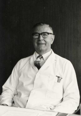 Dr. E. J. Rhind (d. 1986), consultant physician, Northern General Hospital, Fir Vale