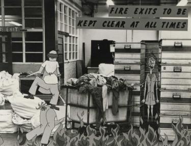 Safety graphic used in hospital newsletter, Northern General Hospital, Fir Vale