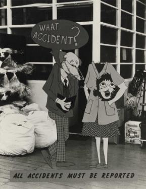 Safety graphic used in hospital newsletter, Northern General Hospital, Fir Vale