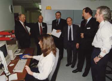 Official opening of the Medical Education Centre, Northern General Hospital, Fir Vale by (4th left) Dr Kenneth C. Calman, Chief Medical Officer, Department of Health