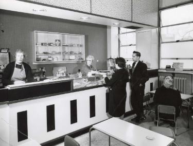 Canteen in new extension, Sheffield Children's Hospital, Western Bank