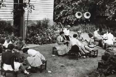 Students practising various exercises, School of Physiotherapy, Westbourne [House], Collegiate Crescent