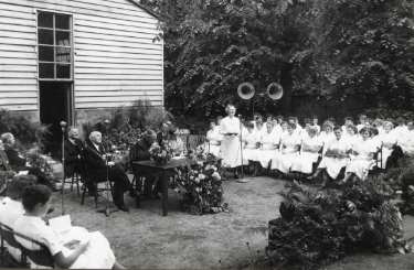 Event in the presence of the Lord Mayor, Alderman Albert Ballard and Lady Mayoress, Mrs Ballard, School of Physiotherapy, Westbourne [House], Collegiate Crescent, 1957-58