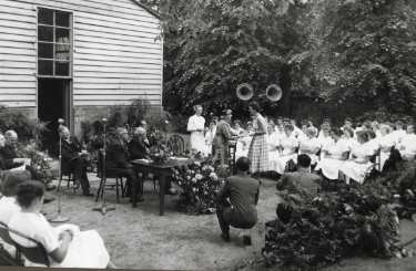 Event in the presence of the Lord Mayor, Alderman Albert Ballard and Lady Mayoress, Mrs Ballard, School of Physiotherapy, Westbourne [House], Collegiate Crescent, c.1957-58