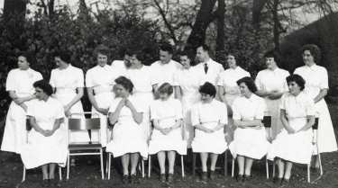 School of Physiotherapy staff, Westbourne [House], Collegiate Crescent, c.1957 - 1958