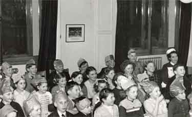 Children's party in boardroom of Royal Hospital, West Street
