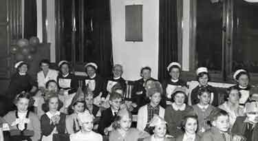 Children's party in boardroom of Royal Hospital, West Street