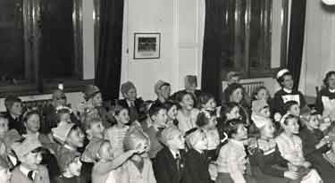 Children's party in boardroom of Royal Hospital, West Street