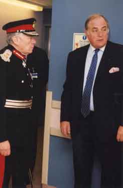 Opening of The Jessop Wing of the Royal Hallamshire Hospital, Tree Root Walk by the Lord Lieutenant of South Yorkshire, Richard Alfred Lumley, 12th Earl of Scarbrough