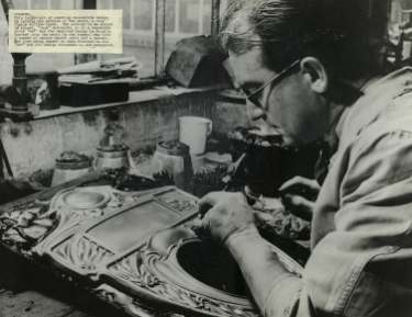 Chasing at Walker and Hall Ltd., Electro Works, junction of Howard Street and Eyre Street