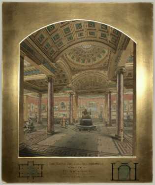 The Mappin Art Gallery, Weston Park. Interior view of the Special Gallery, designed by Flockton and Gibbs, architects