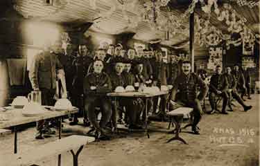 Christmas 1916 for the Royal Engineers, Hut c5, Redmires Camp, Redmires Road 