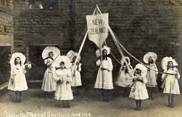 Empire Day Pageant. Children celebrating New Zealand
