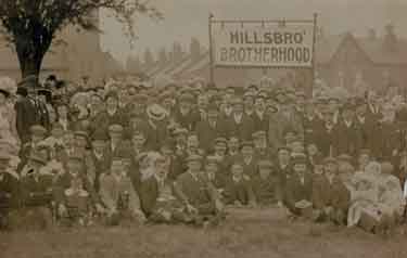 Hillsborough Brotherhood possibly outside Hillsborough Baptist Church, junction of Taplin Road and Hawthorn Road, Hillsborough c. 1903