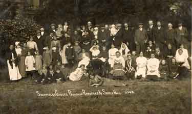 Sheffield guests, Belgian refugees at Shirle Hill [St Vincent's Home for Belgian refugees]