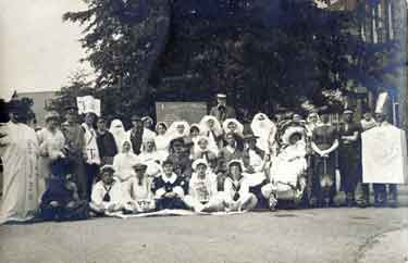 Royal Army Medical Corps in fancy dress