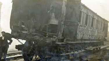 Railway crash at Woodhouse