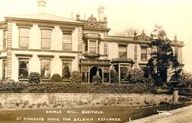 Shirle Hill, Sharrow, St Vincent's Home in Sheffield for Belgian refugees
