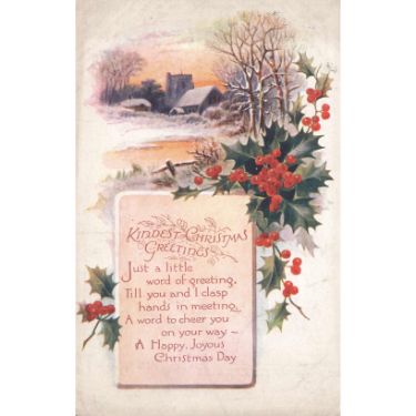 Kindest christmas greetings - christmas card