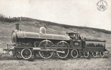 Advertising postcard for the London and North Western Railway (LNER) showing 'Greater Britain' steam locomotive No. 2053