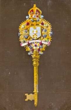 The jewelled key presented to King Edward VII at the opening of the University of Sheffield
