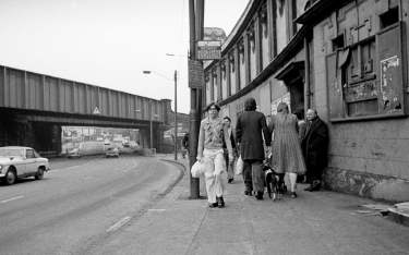 London Road railway bridge, Heeley,1970s
