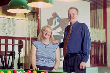 [landlord and landlady?], Hare and Hounds public house, Church Street, Stannington