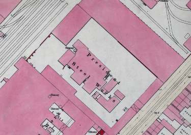 President Steel Works, Savile Street East [Moses Eadon and Sons Limited, Manufacturers of saws, files, steel, etc]