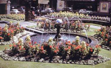 Barker's Pool Gardens showing (left) Dainties (Sheffield) Ltd., confectioners, Nos. 3 - 5 Barker's Pool