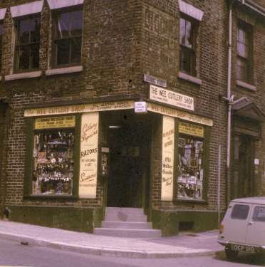 The Wee Cutlery Shop, junction of Howard Street and Arundel Street