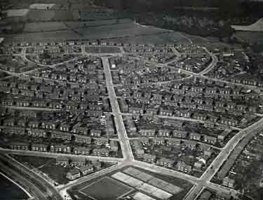 Aerial view of the Manor Housing Estate
