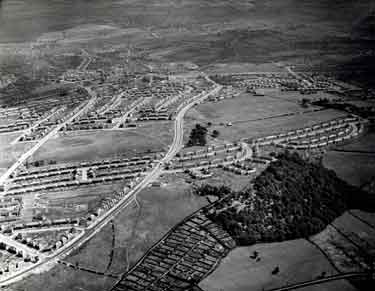 Aerial view of the Manor Housing Estate 