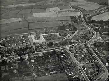 Aerial view of Handsworth showing (centre) Handsworth Road (right) Retford Road and (bottom right) Laverack Street and Richmond Road