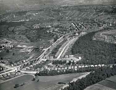 Aerial view of Abbey Lane