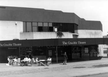 Crucible Theatre, No. 55 Norfolk Street from Tudor Square showing (left) the entrance to the Crucible restaurant