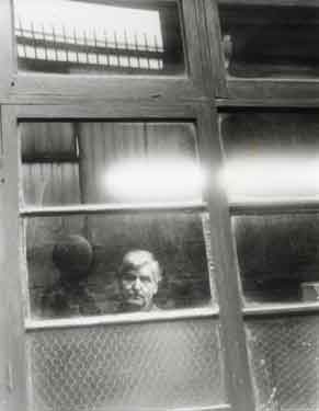 Stan Shaw, penknife maker in his Garden Street workshop