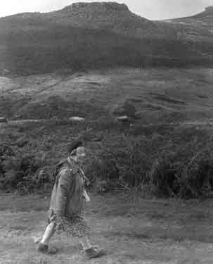 Woman rambling at Burbage Valley, nr. Fox House